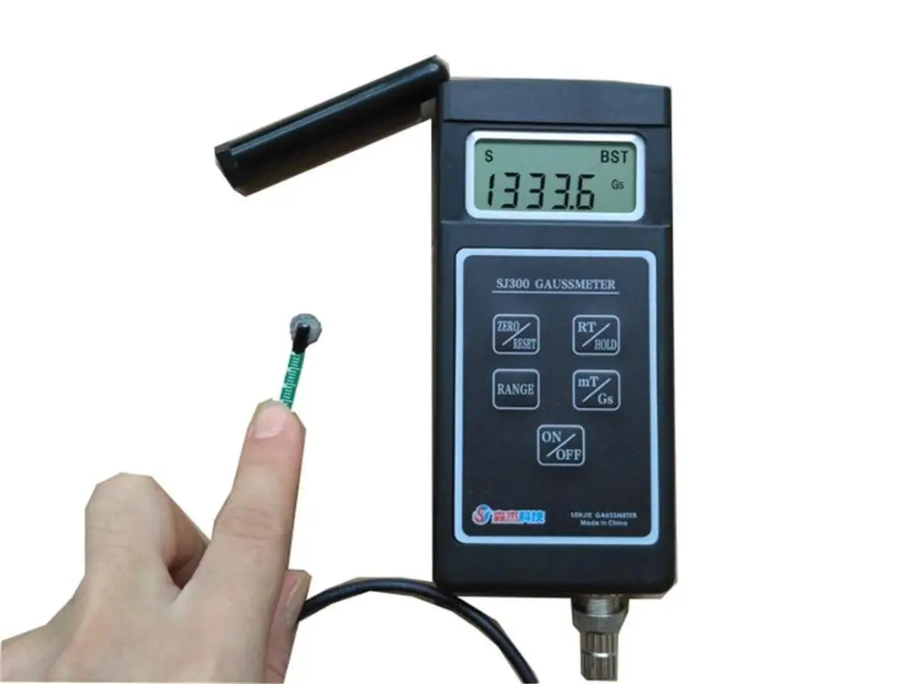 Professional Gauss Meter Gaussmeter Digital Telemeters with handheld static magnetic field tesla tester measurement