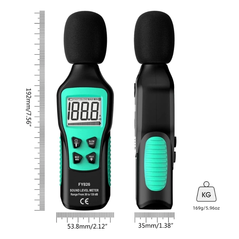 Digital 30~130dB Decibelimeter dBMeter Sound Level Meter Measure Sound Noise