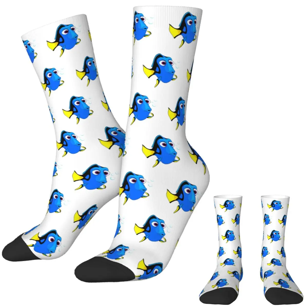 Finding Nemo Dory Classic Stockings Pattern Funny Socks Winter Anti Skid Socks Unisex Men Outdoor Sports Breathable Socks