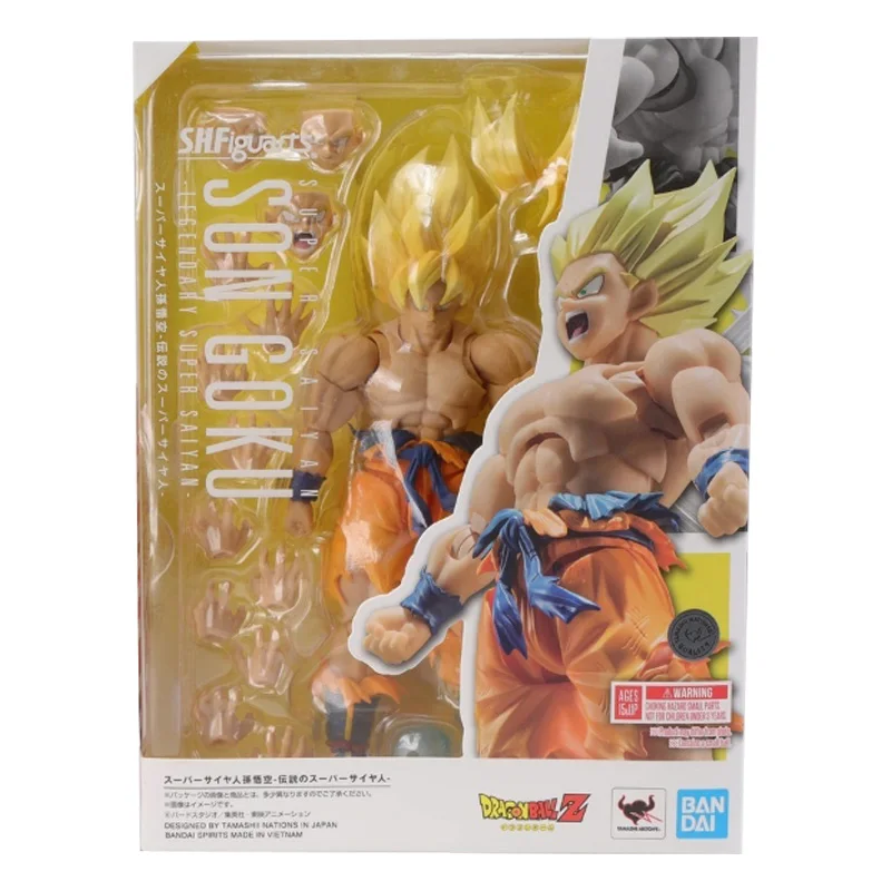 Bandai Original Genuine Figure Dragon Ball Model Kit SHF Son Goku Iegendary Super Saiyan Collection Action Figure Model Toys