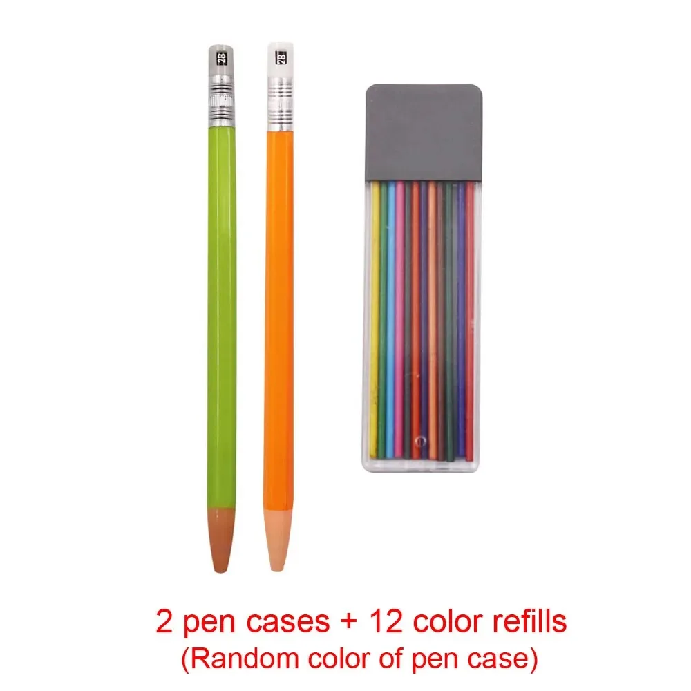 【セール中】12Pcs Tailors Sewing Marker Pencil Chalk Refiils Reusable Color non cutting replaceable pen core DIY Craft Sewing Accessories
