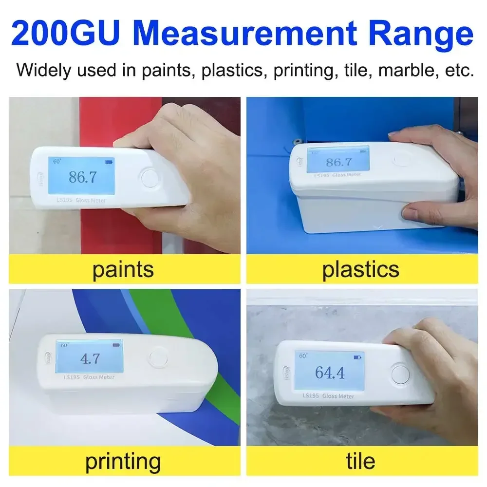 NEW Advanced Intelligent Gloss Meter LS195 60 Degree 0-200GU More Precise Portable Gloss Meter for Paint