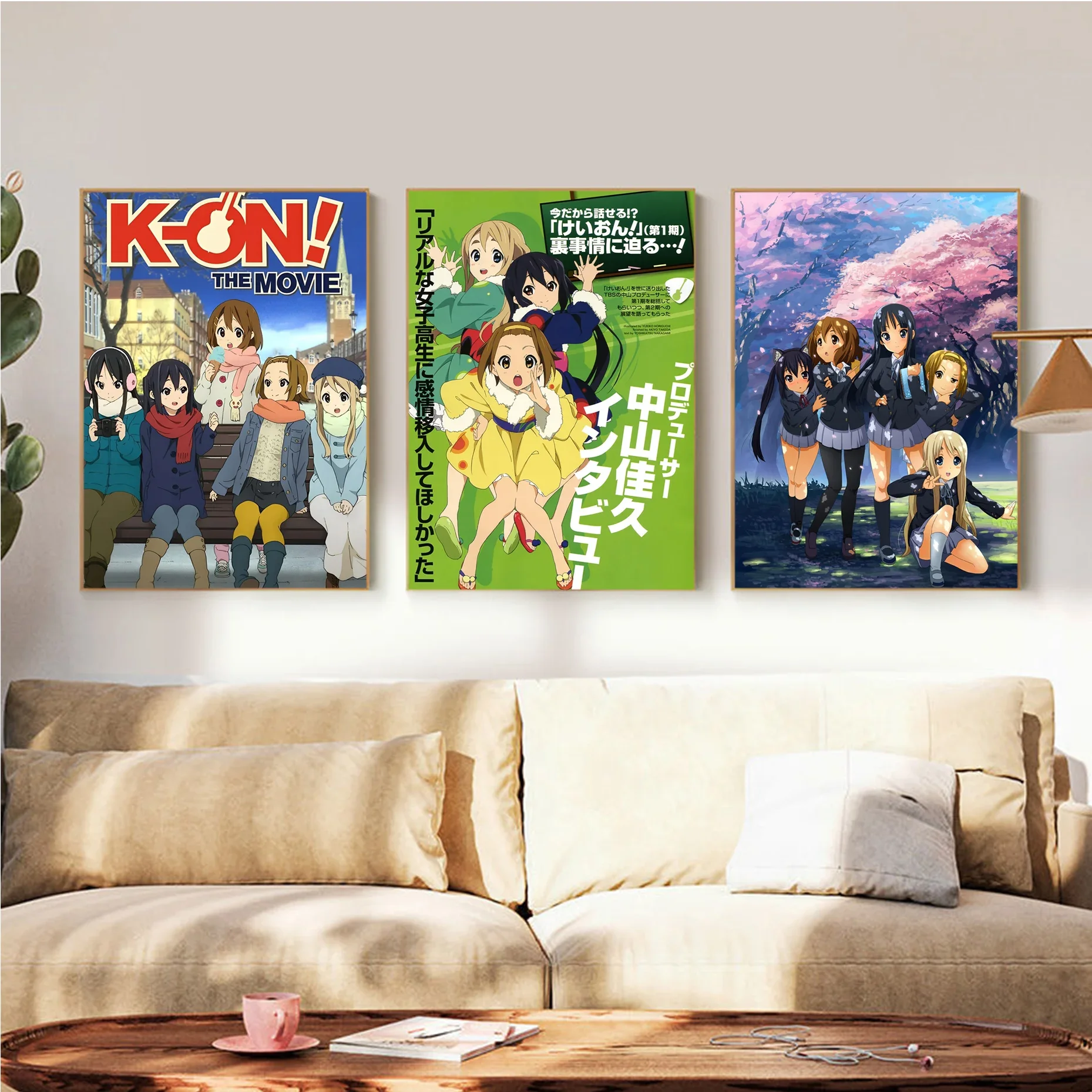 

Anime K-ON Poster Classic Anime Poster Fancy Wall Sticker For Living Room Bar Decoration Decor Art Wall Stickers