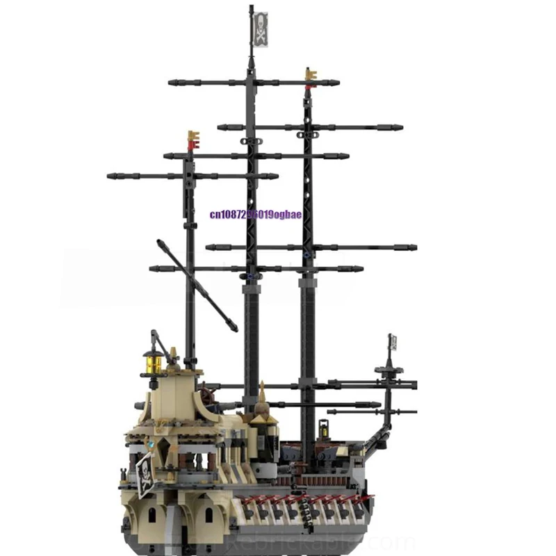 1795 pçs moc europeu medieval o ladrão da alma pirata navio à vela modelo diy idéias criativas navio de guerra criança brinquedo aniversário presente blocos