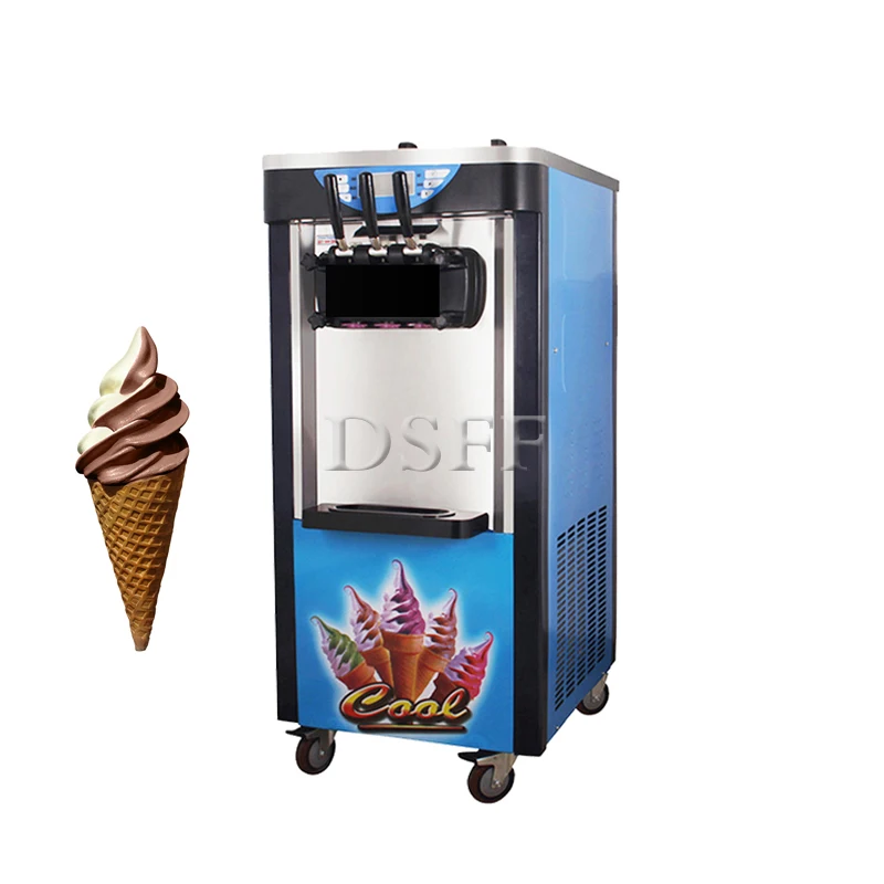 Small Digital Ice Cream Machine, Large Capacity Stainless Steel Material Tank, Frozen Yogurt Machine