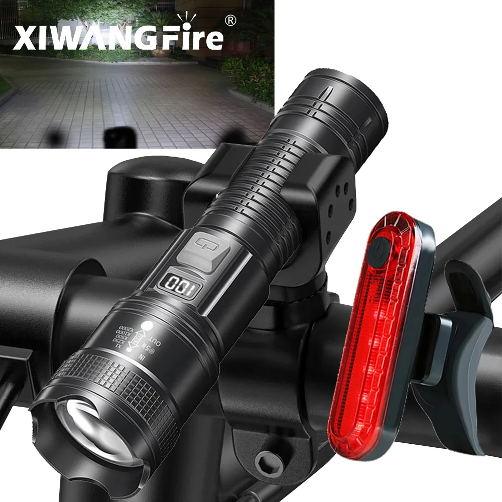 

LED Bicycle Front Light Type-C Rechargeable Bicycle Headlight MTB Road Bike Headlamp Easy to Install Cycling Accessories