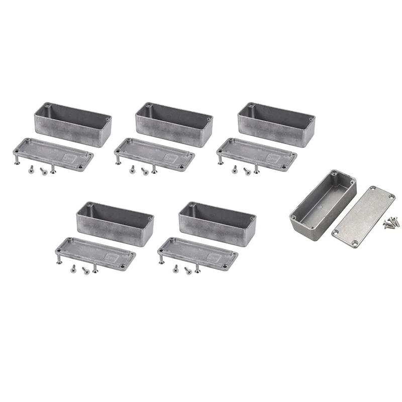 

ABVL-15 Pcs Guitar Effects Pedal Aluminum Stomp Box Enclosure For DIY Guitar Pedal Kit 1590A