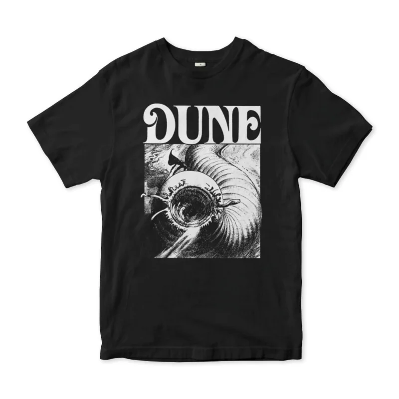 

Dune Arrakis Shai-Hulud 0408 DUNE Sic fi fan Gift t shirt 100% cotton printed Short-sleeve Graphic clothes All size Tops S-6XL