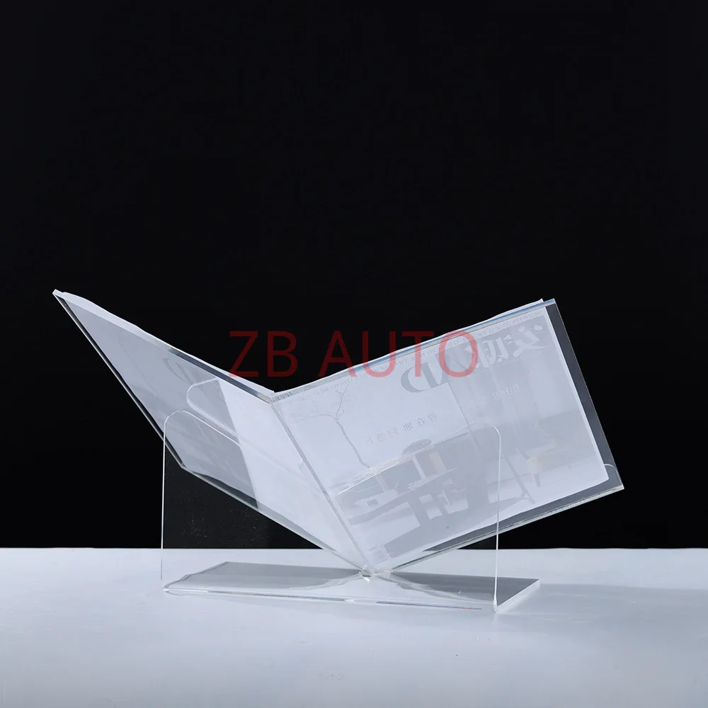 acrylic bookshelf, creative magazine rack, book support, textbook picture book, desktop album display rack, study accessories