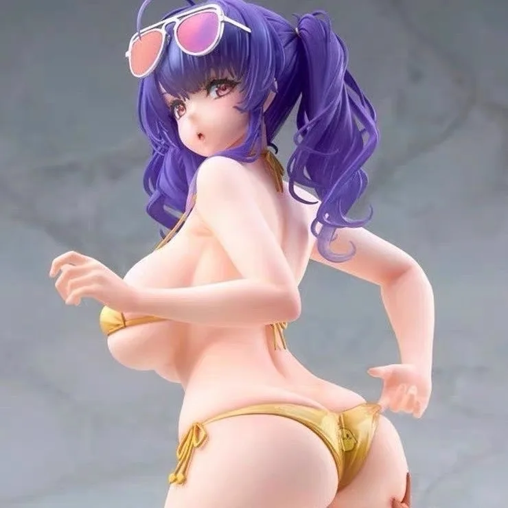

Blue Route Paula Figure Beautiful Girl Swimsuit Peripheral Series Two-dimensional Desktop Model Chassis Ornament Cute