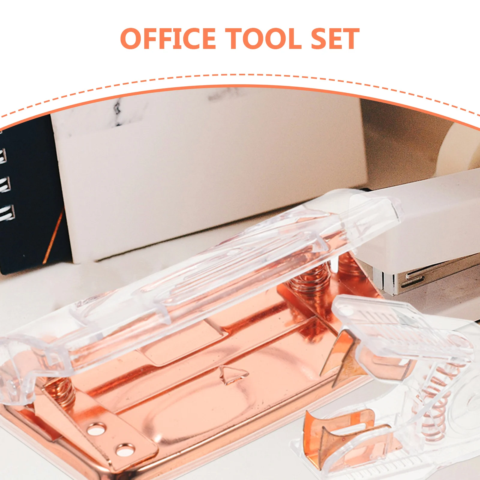 1 مجموعة مكتب ثقب الناخس والدباسة مجموعة شفافة 2 بوصة ثقب لكمة الثقيلة التيلة أداة إزالة الصواميل كفاءة