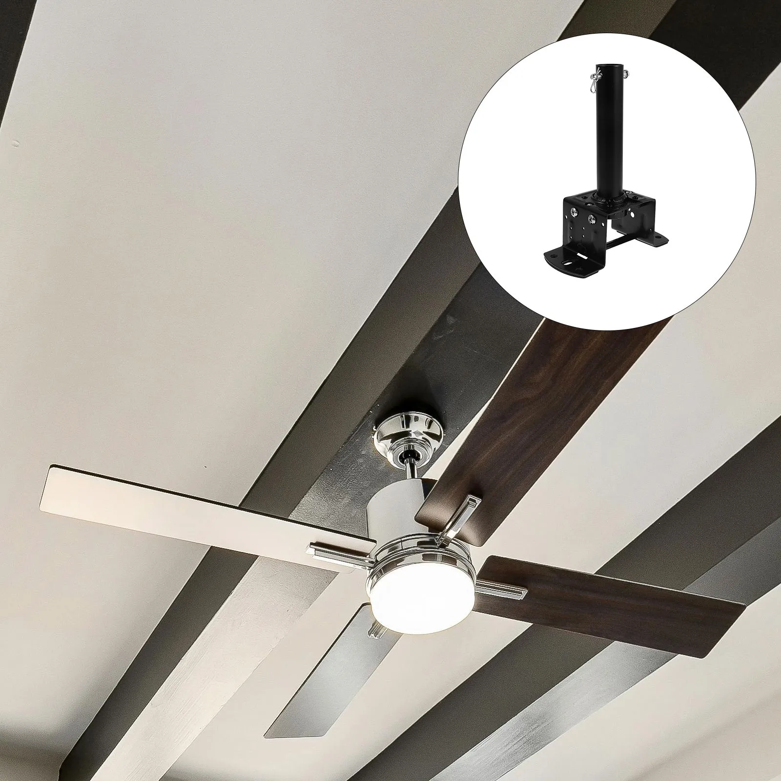 

1Set Ceiling Fan Support Bracket Universal Heavy Duty Mounting Kit for Home Fan Lights Replacement Parts Accessories