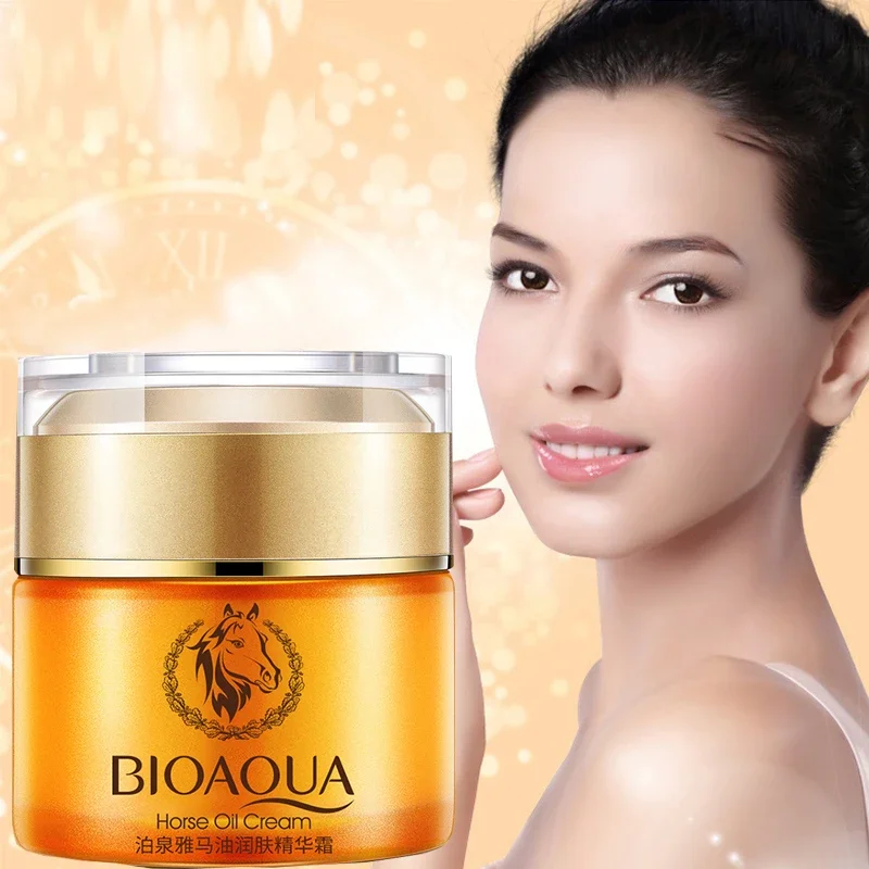 BIOAQUA Horse Oil Cream essence Cream Moisturizing Improve drying Improve drying Skin Brightening face cream Skin Care