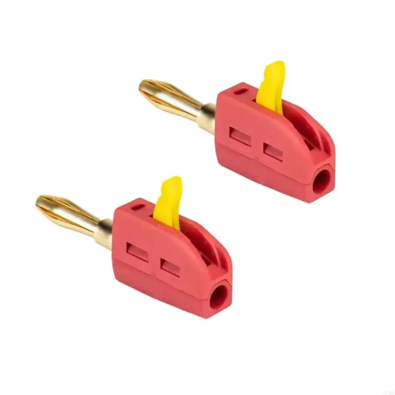 37me 32A 바나나 플러그 Quick Gold Plated Terminals Open Screw Type Banana 플러그
