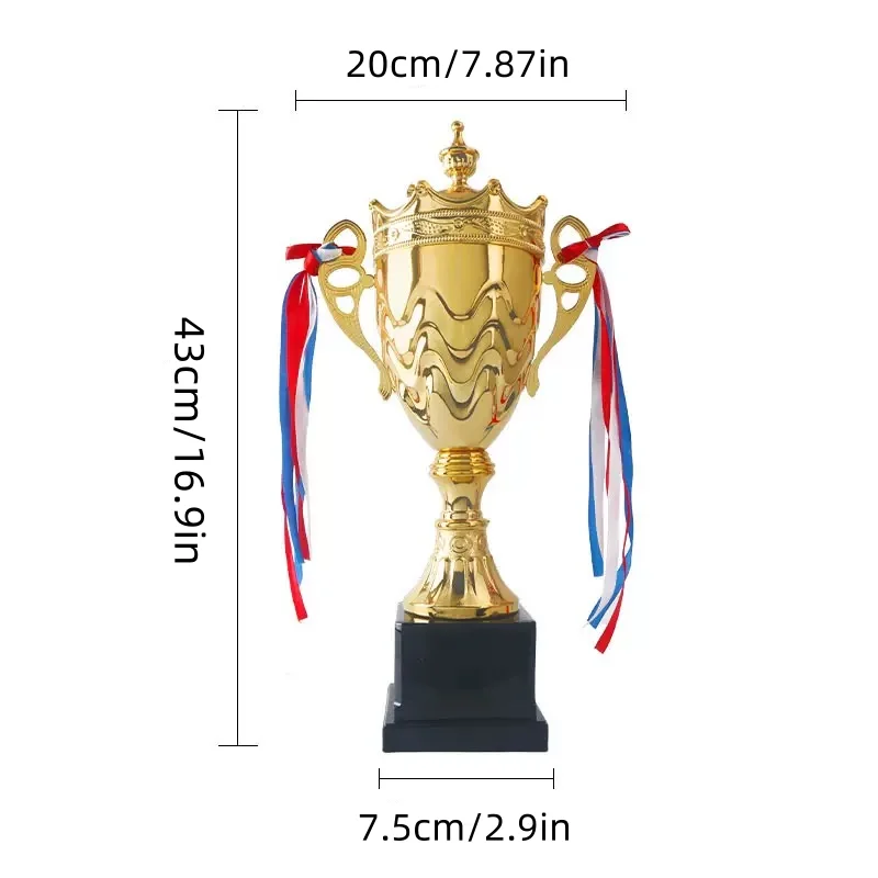 Customizable Large Gold Metal Trophy Cup,Personalized Trophies,Gold Award for Sports,Champion Trophy,Football Trophy for Gift