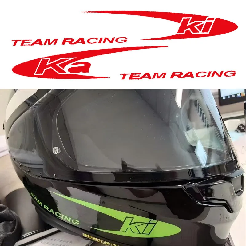 

Team Racing Helmet Decoration Sticker Suitable for Kawasaki ZX 10R 6R NIN250 650 400 Z400 Z900 Z1000 H2R Motorcycle Decals