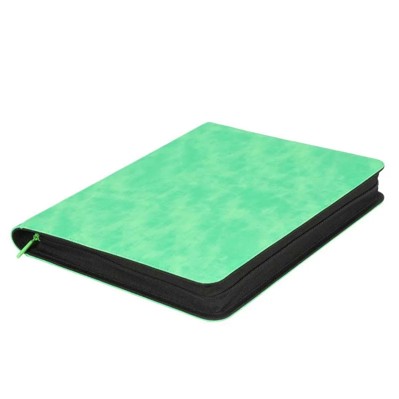 Álbum de carpetas, álbum de tarjetas con cargador superior de mezclilla personalizado, combinación de 9 bolsillos