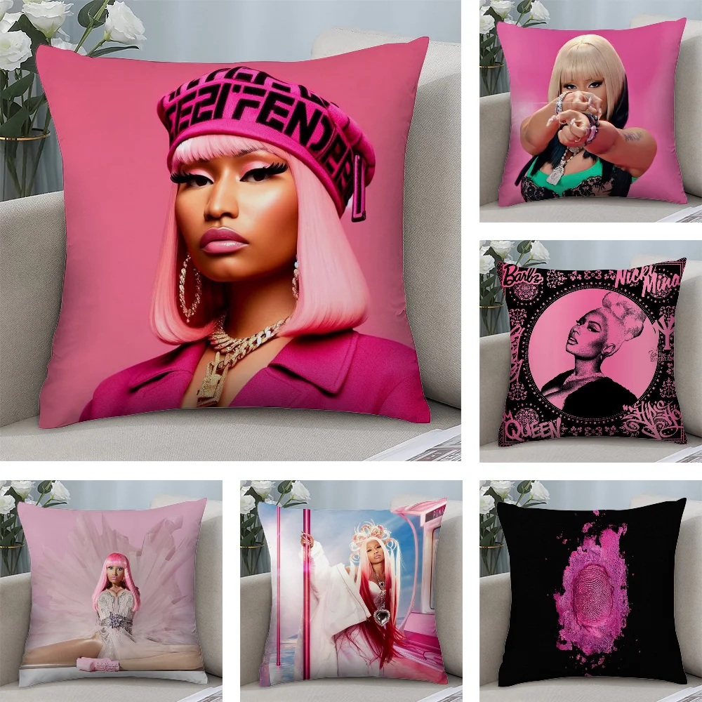 N-nicki minaj rosa f-friday fronha tecido de pelúcia macio dupla face impressão sofá capa de almofada lance fronhas