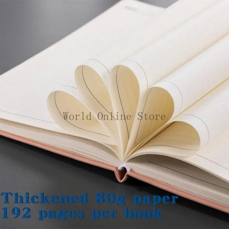 

Hardcover Notebook with 192 Pages Wide Lined Leather Journal Business Notebook 87HC