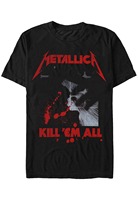 Metallica Kill Em All T-Shirt Men's and Women's Short Sleeve Vintage Rock Band Tops Brand T-shirt Summer Men Clothing Streetwear