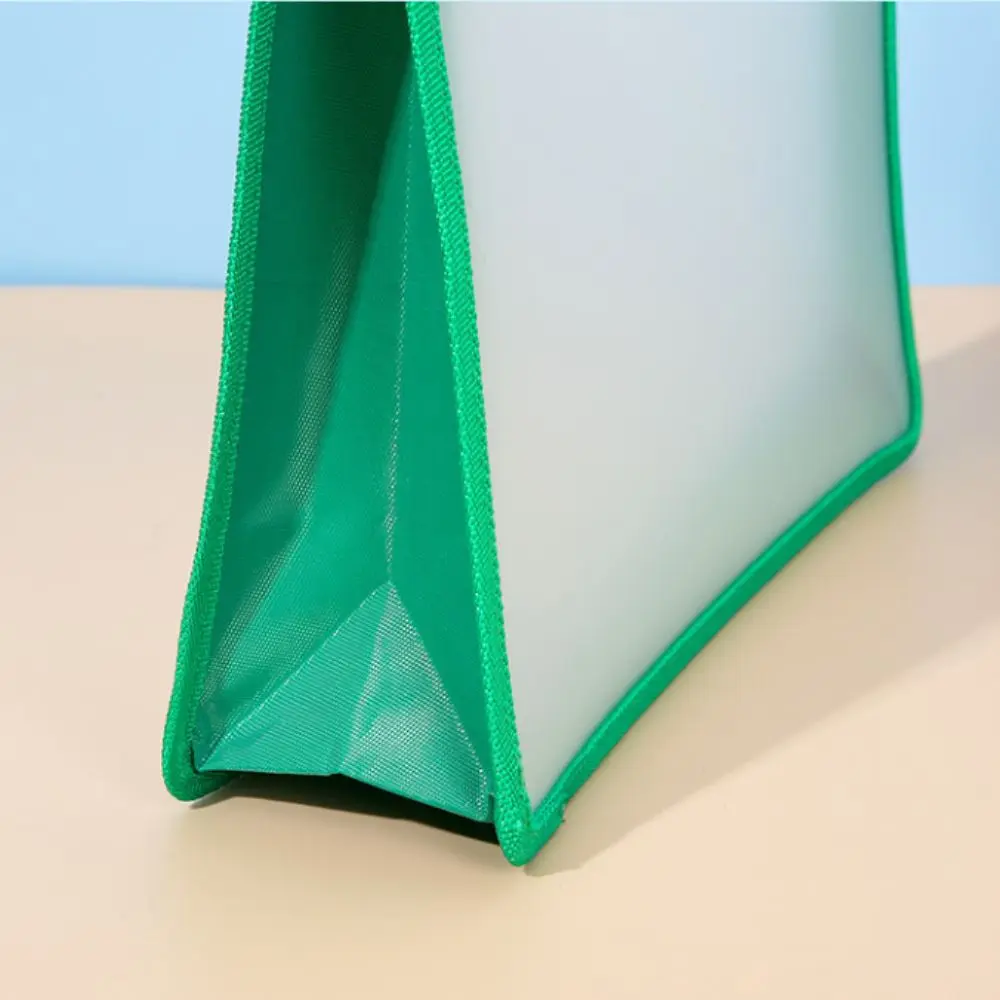 Sac de Rangement Transparent pour Fichiers A4, avec Poignée à la Mode, Ponçage, observateur, Portable, Tutoring, Extensible, École