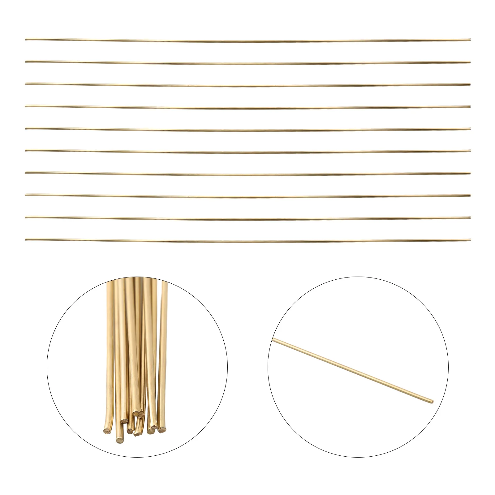 Brazing Rods Wel Ding Rods Weld Wire 10pc 33cm*1.6mm 33cm*2.0mm 33cm/13\" 50cm/19.7\" Sol Dering Flux Wel Ding