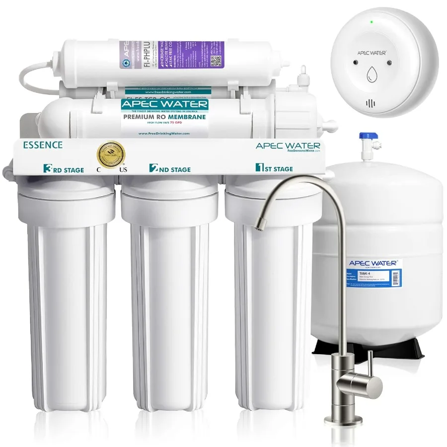 Under Sink Reverse Osmosis Water Filter System 6-Stage RO with pH+ Remineralization for Natural Spring Taste WQA Certified Remo