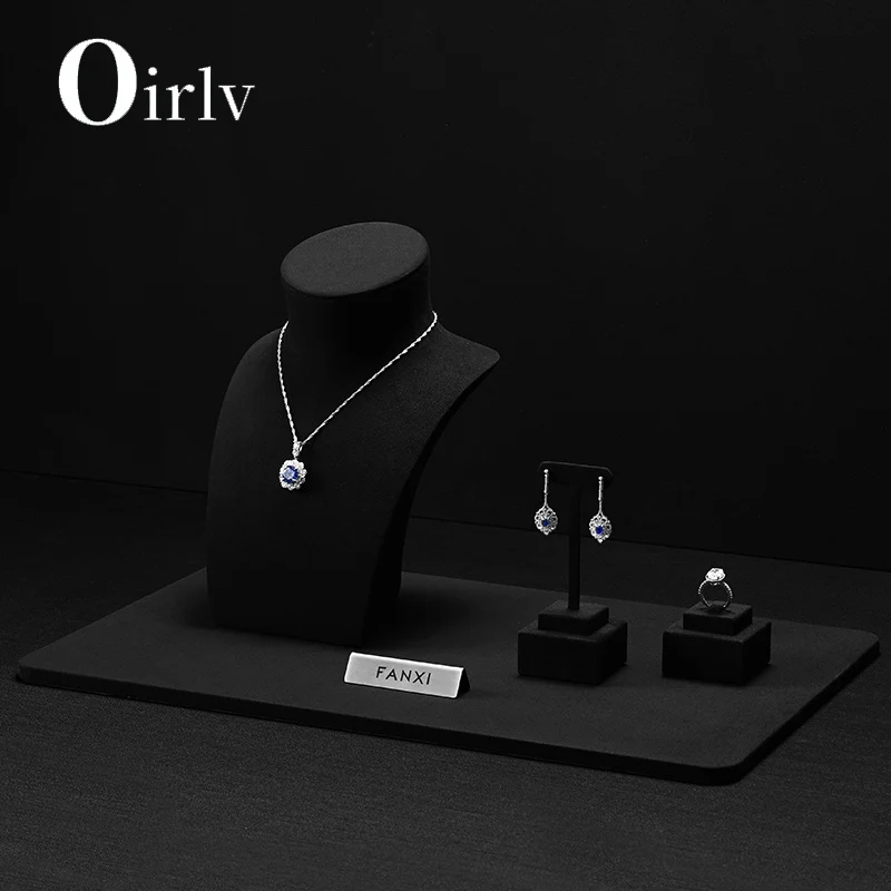Oirlv Earrings Rings Jewelry Display Stand T-bar Rack Holder For Rings Jewelry Storage Display Set Props Shop Window Decoration