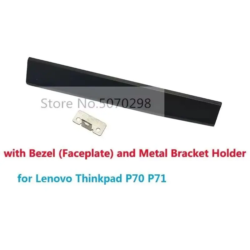 Optical Drive Bezel Front Panel Cover Faceplate + Tail Mounting Bracket Holder Hook for Lenovo ThinkPad P70 P71 Series