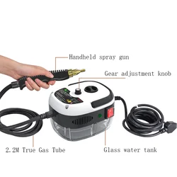 220V 3Bar Home Electric Steam Cleaner Household Steam Generator 2500W Car/Air Conditioner/Range Hood Multi High Pressure Washer