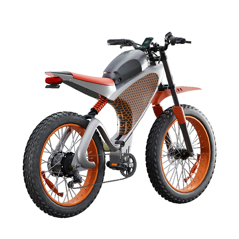 

Electric Dirt Bike Aluminum Alloy Frame Mountain E Bike Motor Lithium-ion Pack Off-road Motorcycles