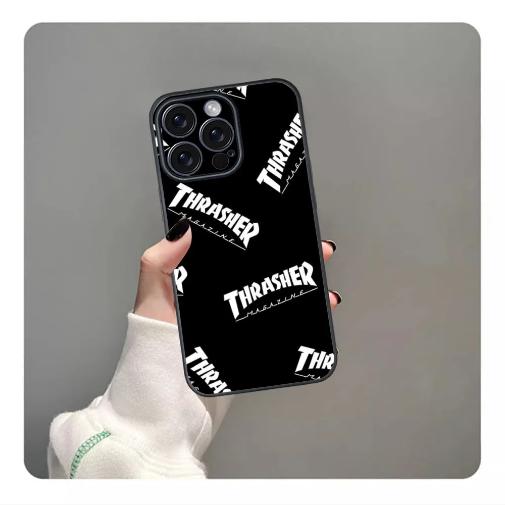 Fasion cool thrasher Phone Case For iPhone 16 15 14 13 12 11 PRO MAX PLUS Mini TPU Soft to Skin-friendly case