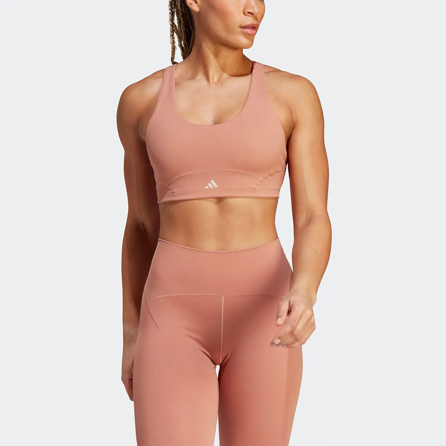 

Adidas genuine 2023 summer new women's casual sports bra HR3035