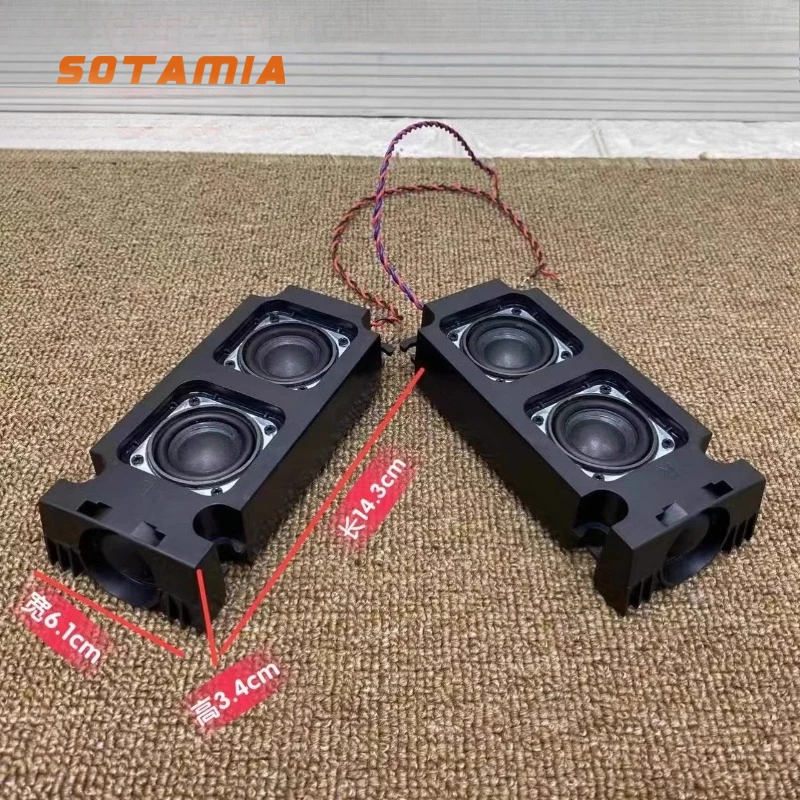 SOTAMIA 2 uds dos vías 3 altavoz pasivo 8 Ohm 20 vatios película de seda Tweeter ordenador de escritorio Diy Audio Bluetooth