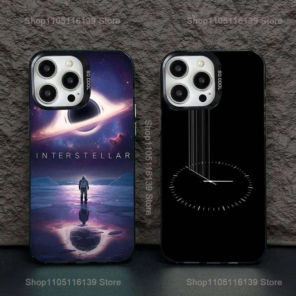 

Film I-Interstellar movie Phone Case For iPhone 16,15,14,13,12,11,Pro,XS,Max,Plus,Mini,SE Black Candy Matte Shockproof Cover