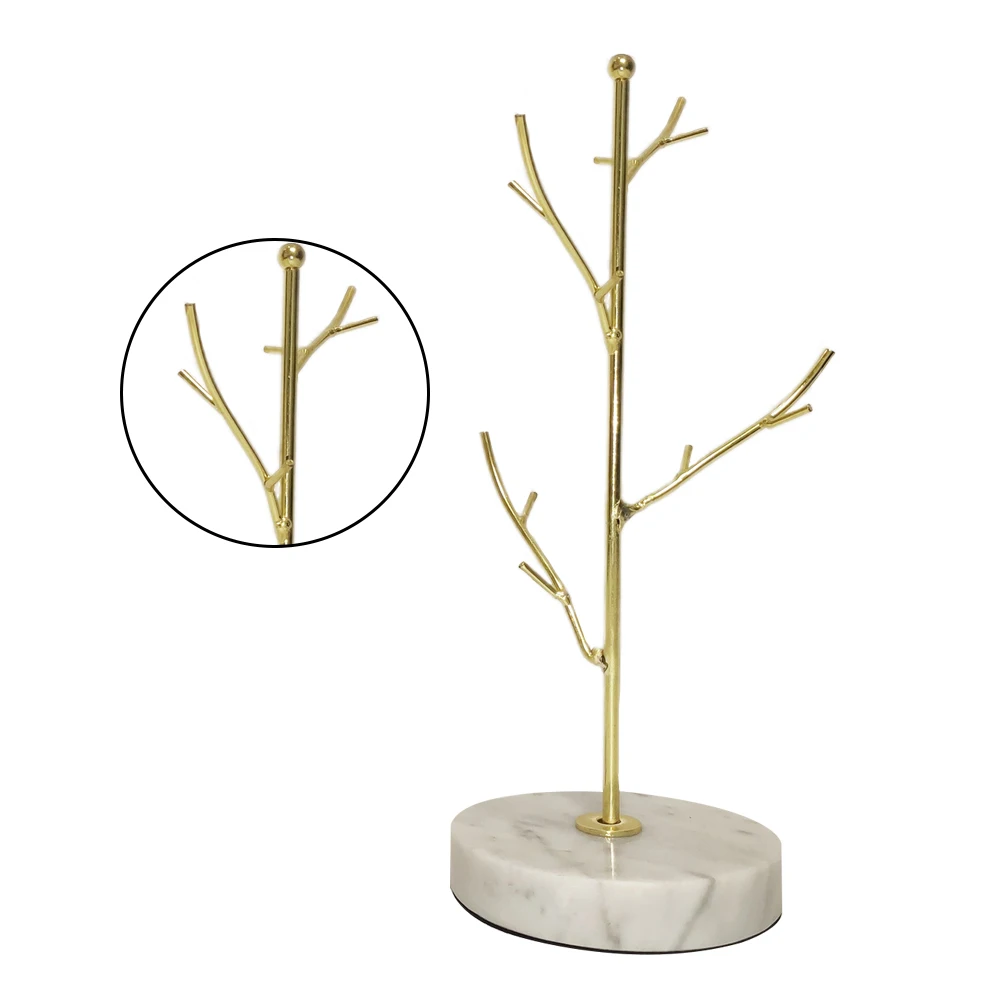 Jewelry Tree Storage Rack Desktop Organizer Display Earrings Holder Necklace for Women Functional Stand
