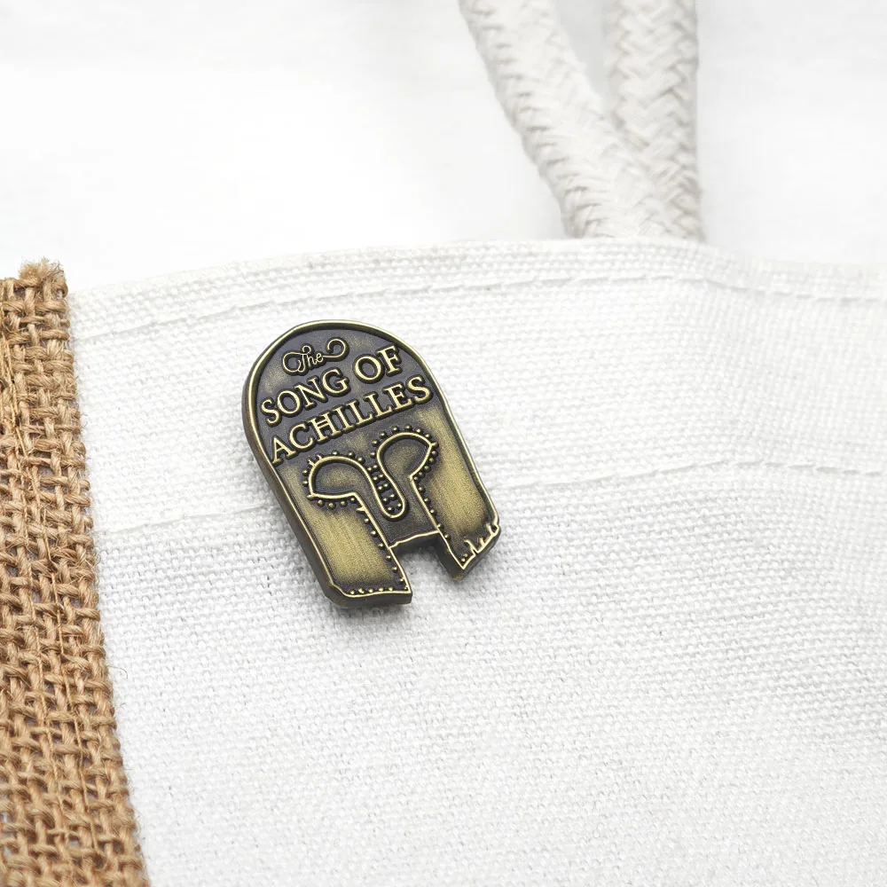 Der Lied von Achilles Metall-Emaille-Anstecker Buchbrosche Griechische Mythologie Helm-Abzeichen Madeline Miller Booktok Fan-Geschenk – Detail 8