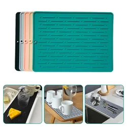 Silicone Dish Drying Mat Protection Heat Resistant Tableware Dishwaser Mats Sink Mat for The Kitchen Sink Table Accessories New