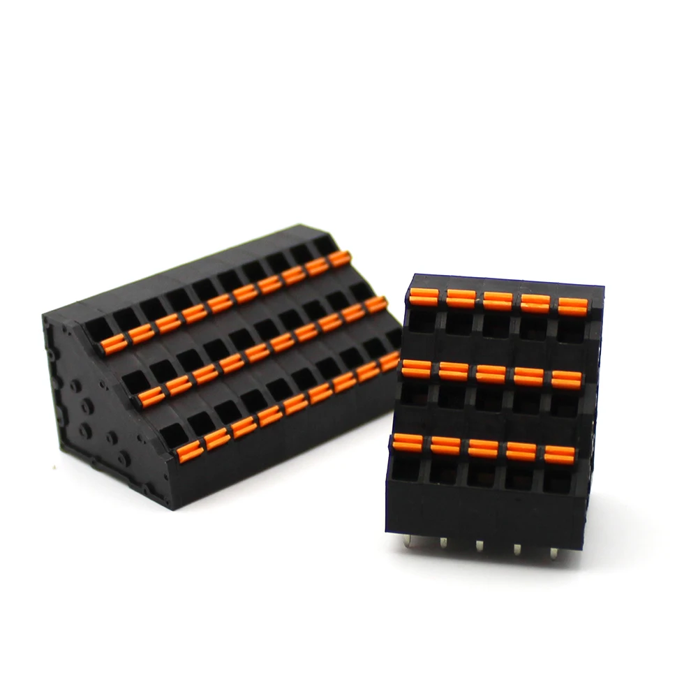 100PIN BALCK KFM736HH-5.0mm pitch Spring Terminal Block factory direct  THREE ROW COMPACT TYPE SCREWLESS MC-TTP5.0AXXP CONNECTOR