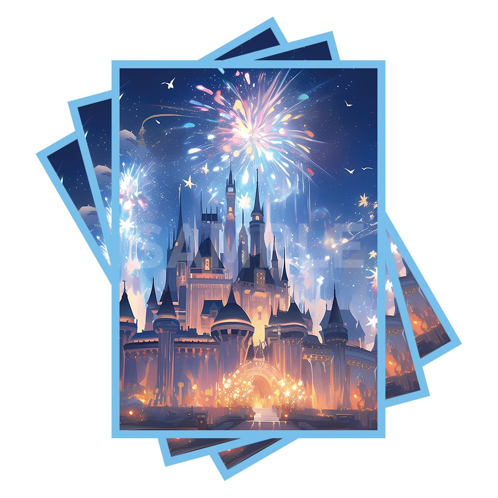 Lorcana Card Sleeves 100 PCS Matte Back Anti-Slip & Easy Shuffling 2.6 x 3.6 in Applicable to TCG OCG CCG PTCG (DISTEN)