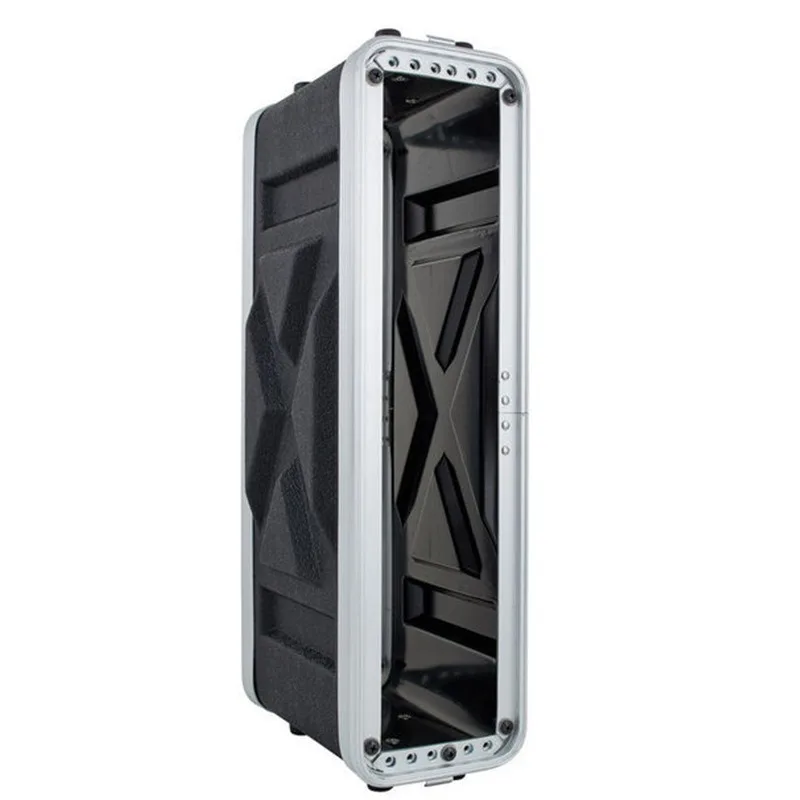 2U ABS Flight Case Depth 210mm Wireless Microphone Storage Box 19 Inch Rack Mic Equipment Cabinet for Stage Audio Gear