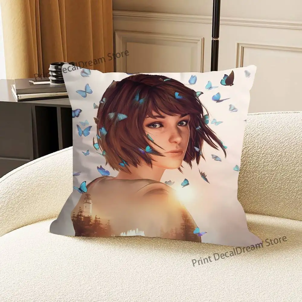

L-Life Is Strange Game Cushion For Bedroom Car Coffee Shop Room and Living Room Sofa Decorative Pillow Cover Case
