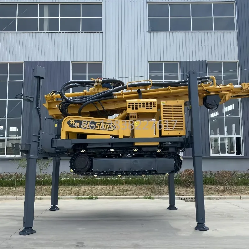 High Quality 450m Hydraulic Crawler Forage Rotary Rig, Water Well Drilling Machine With Pump Engine for Mine Drilling