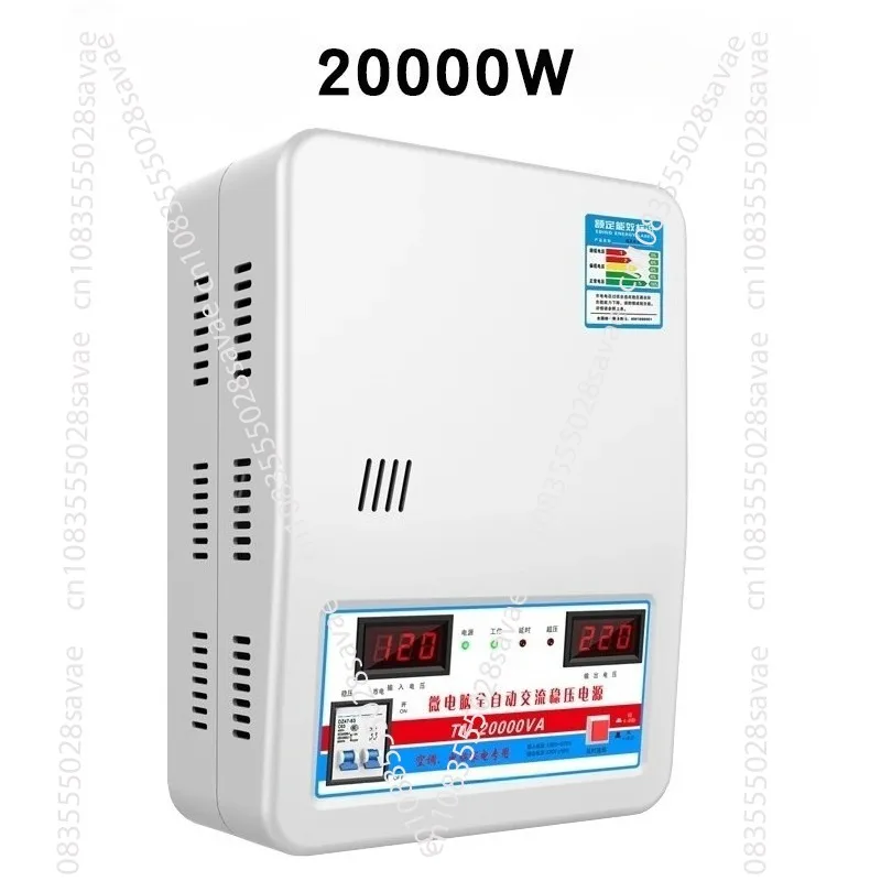 

20KW Voltage Stabilizer Input Voltage 120V-270V Output 220V Appliance Auto Stabilized Power Supply Tool Voltage Regulator 15kw