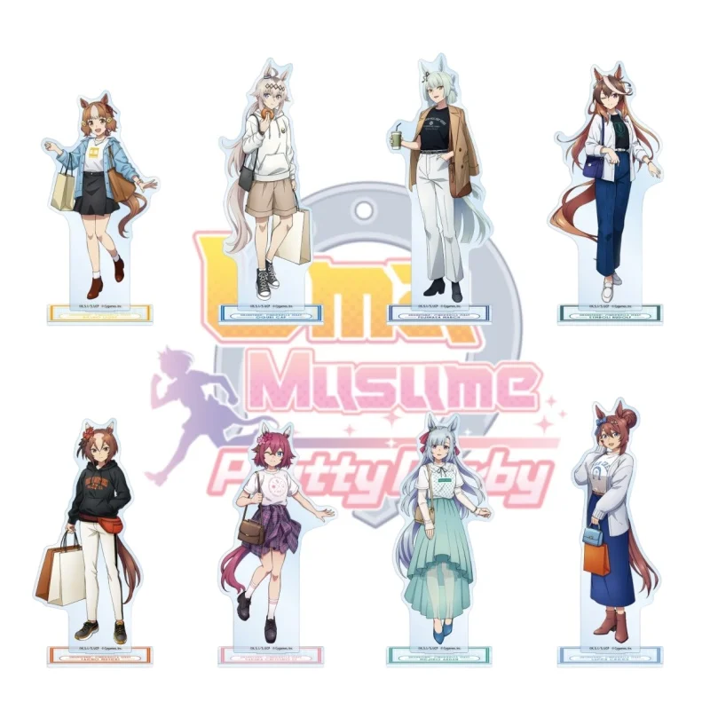 Game Umamusume Pretty Derby Anime Special Week Rice Shower 15CM Acrylic Stand Keychain Cosplay Desk Decor Gifts 15CM