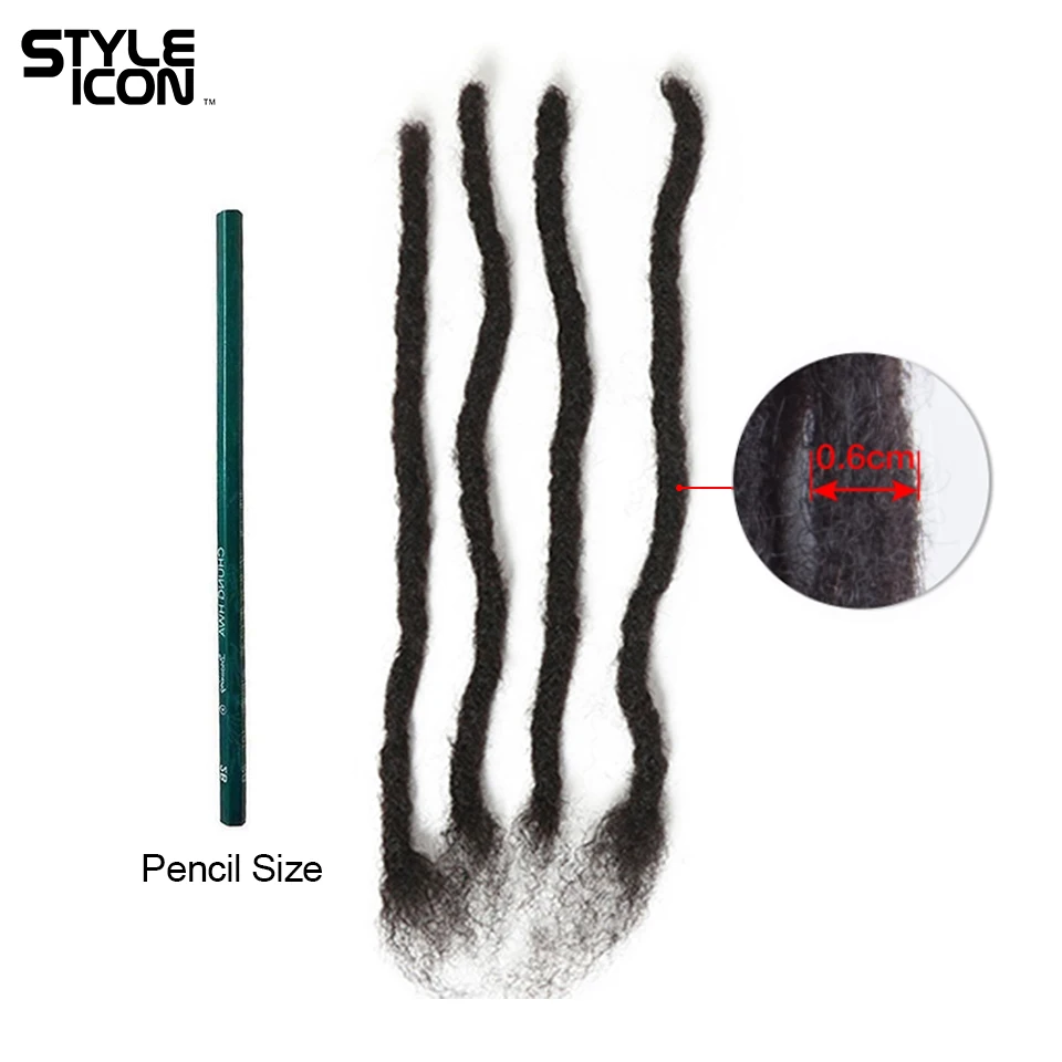 QVR Dreadlocks 100% Human Hair Tight Afro Kinky Bulk Human Hair For Twist Braids Human Hair Extensions 20/40/60 strand/lot