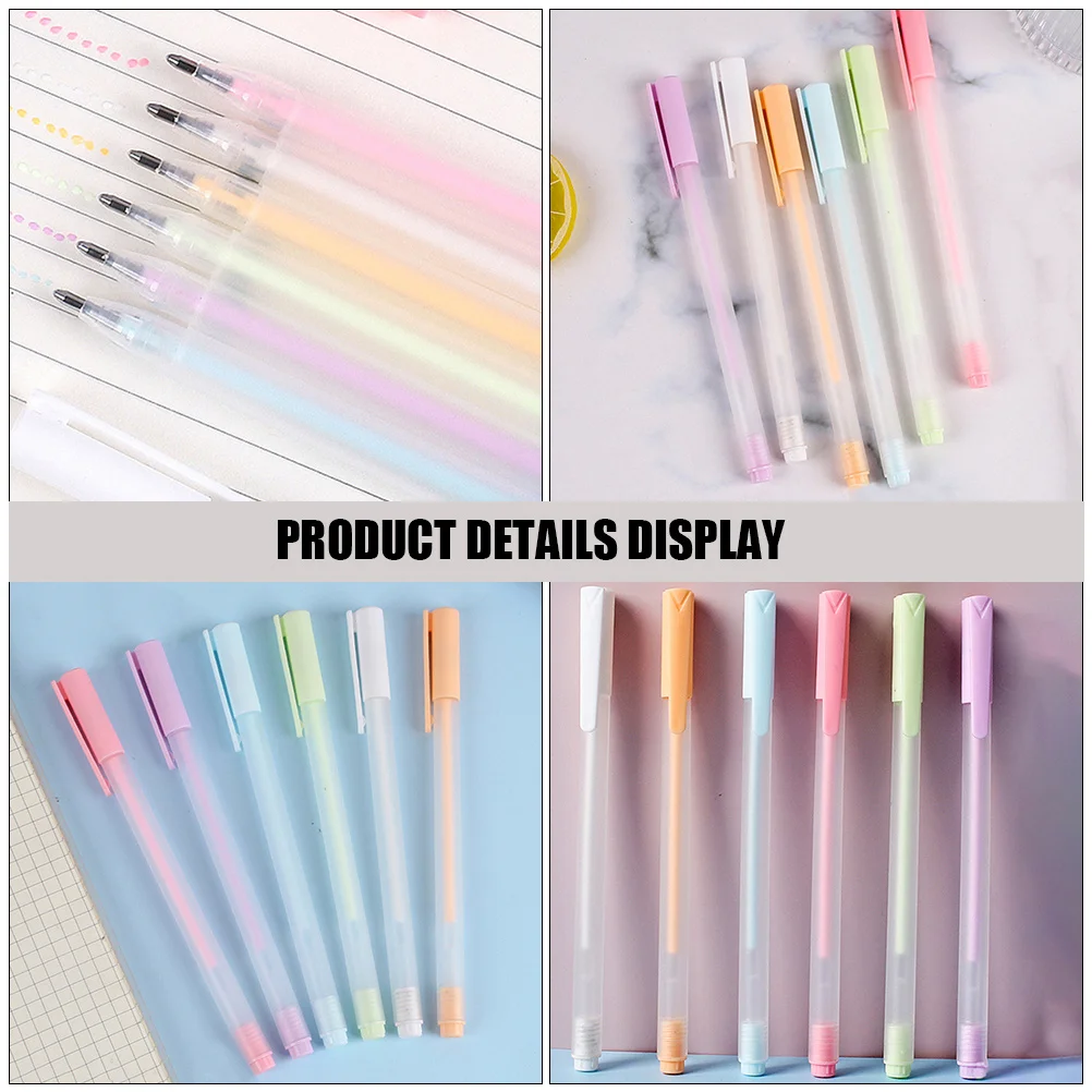 6pcs 접착제 펜 빠른 건조 고점도 휴대용 Diy 공예 카드 만들기 스크랩북 아트 프로젝트 사무실 학교 문구