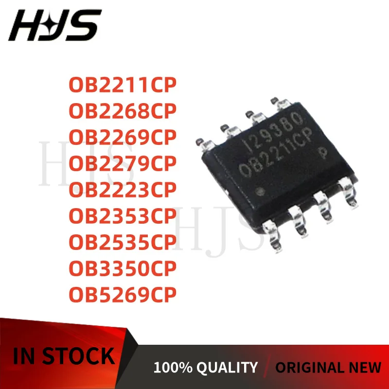 10PCS New OB2211CP OB2268CP OB2269CP OB2279CP OB2223CP OB2353CP OB2535CP OB5269CP OB3350CP SOP-8 power supply chip