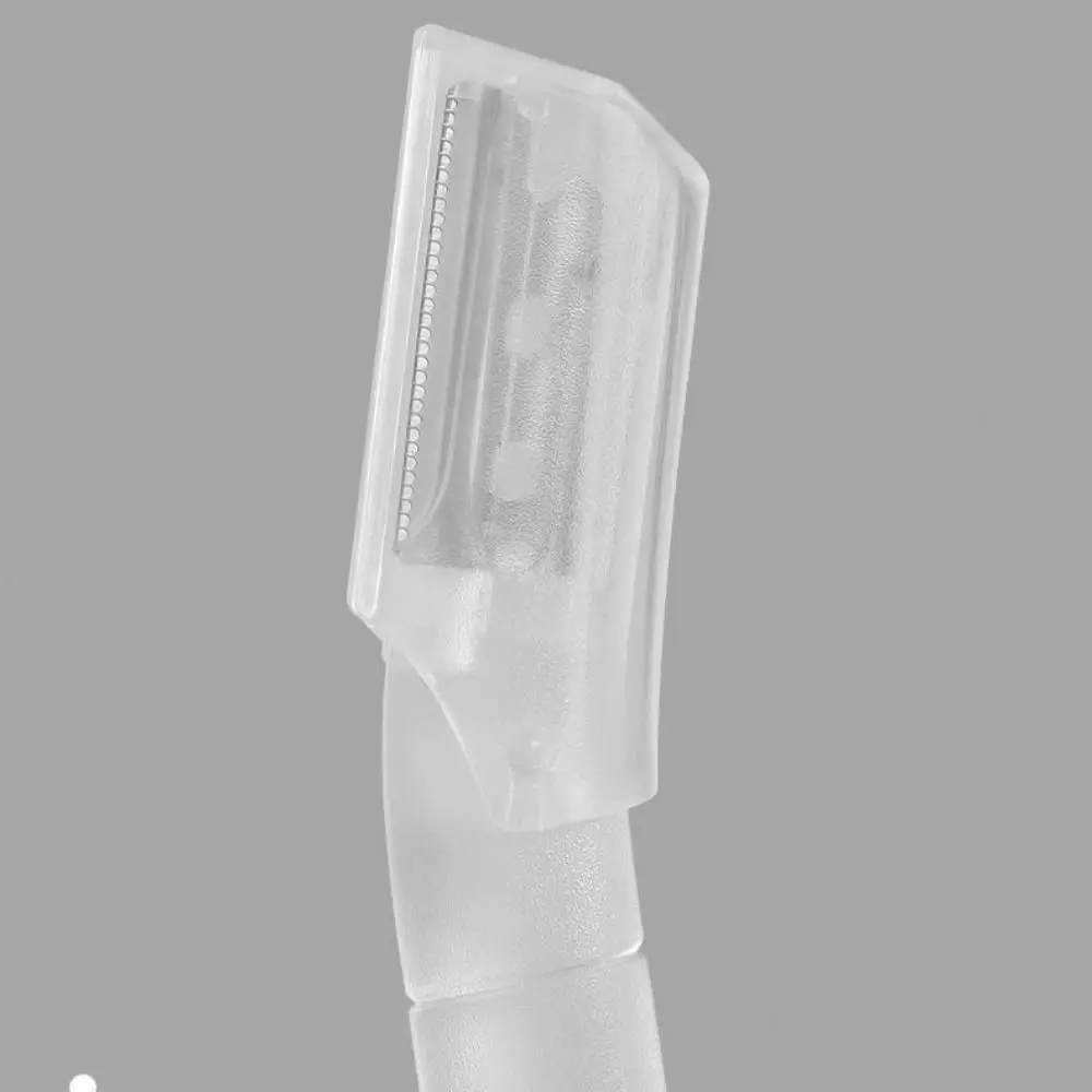 Rasoir à sourcils sûr Macro anti-rayures avancé tondeuse à sourcils en acier inoxydable outil de rasage de sourcils Transparent pour hommes femmes