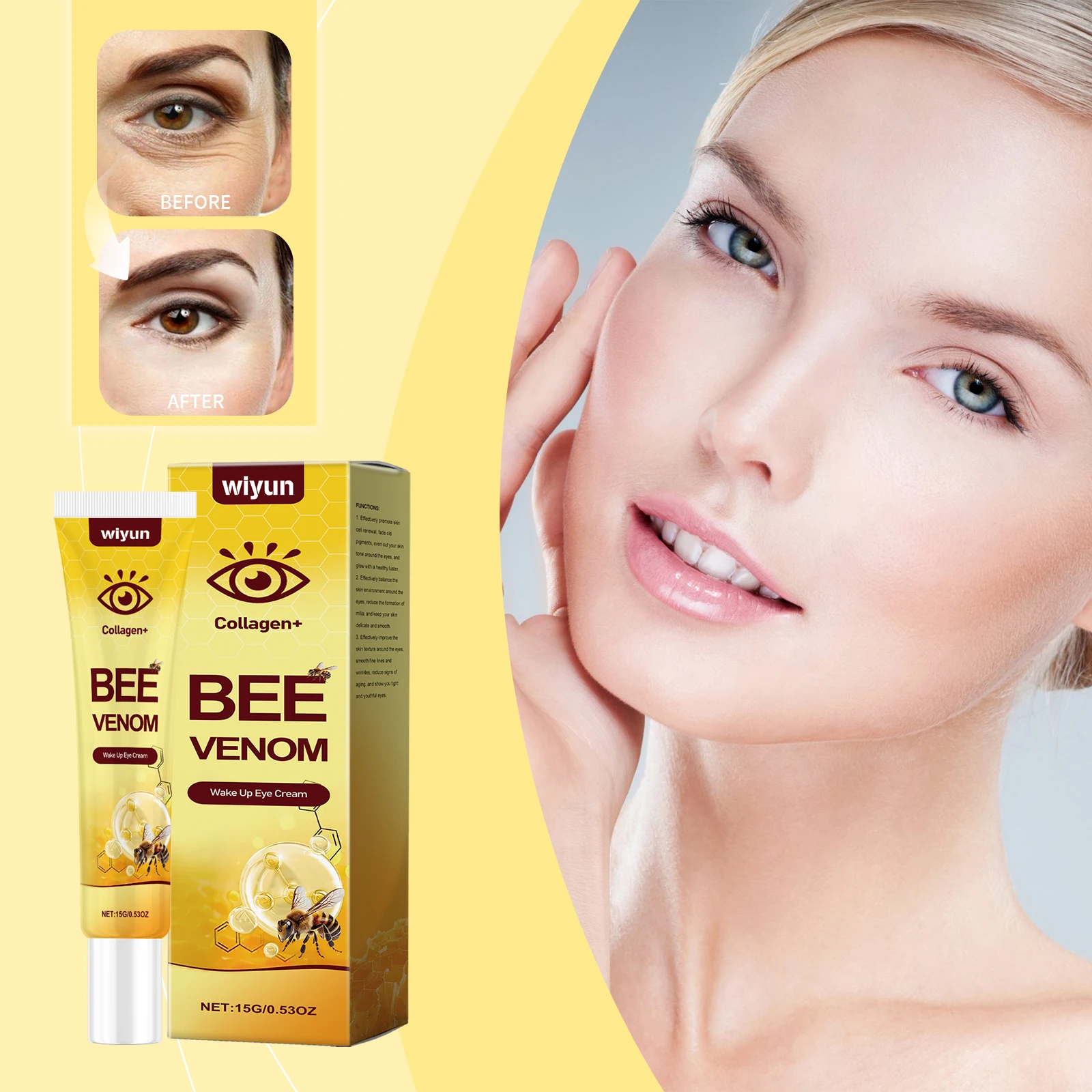 

Wiyun Firming Eye Cream Moisturizing Skin Around The Eyes Moisturizing Skin Firming Soft Care Eye Cream